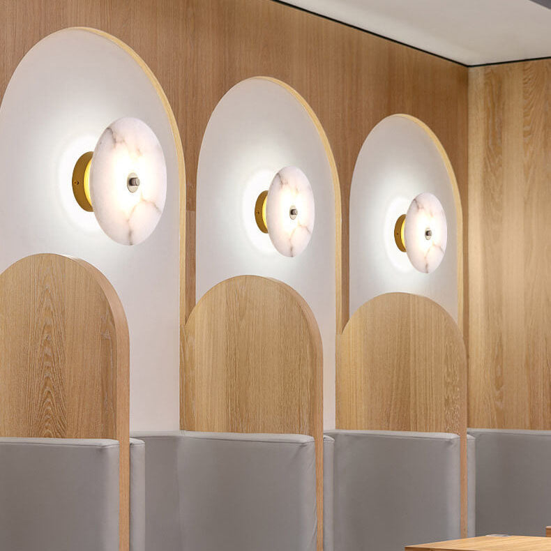 Combination of acrylic and marble in designer light!
