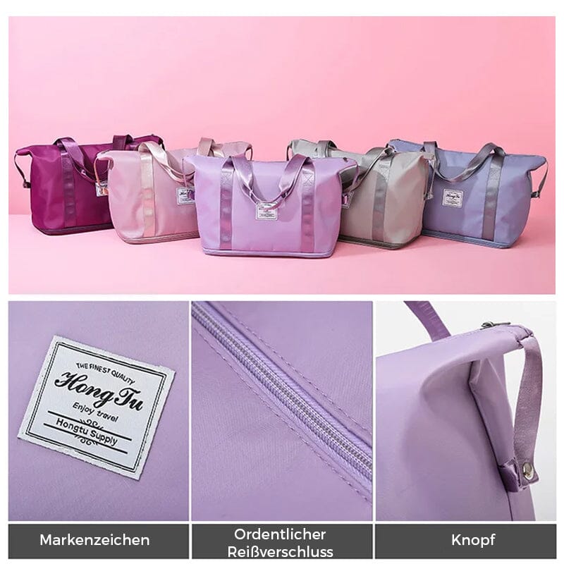 Double-layer travel bag with large capacity for moisture separation