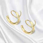 Double Twist Spiral Earrings