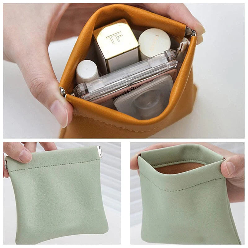 PU leather bags cosmetic pouch