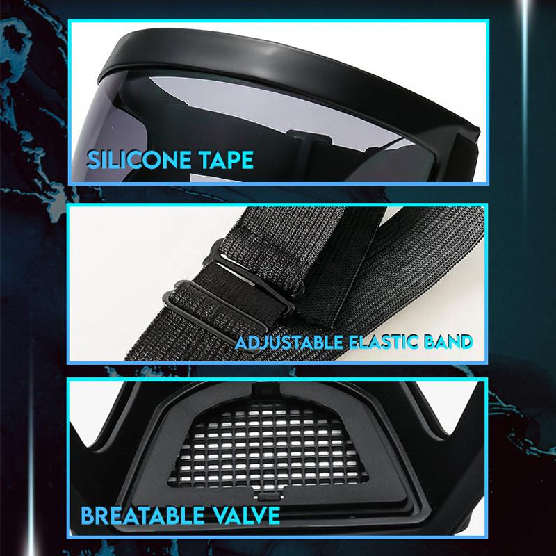 Full face protection industrial mask for pesticide spray