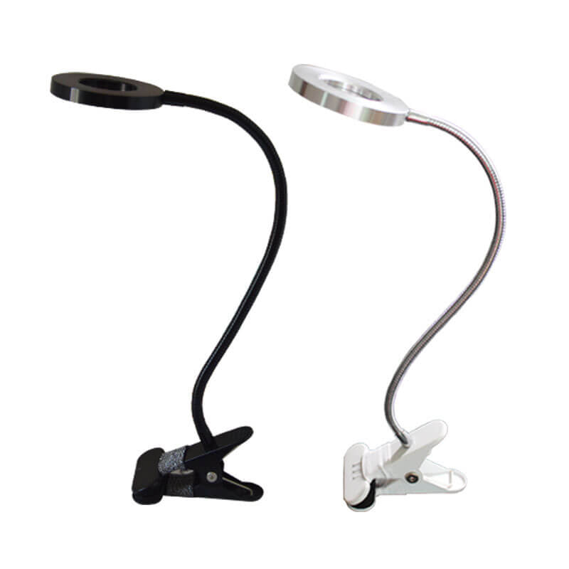 Creative simple USB pants button LED reading clip desk lamp
