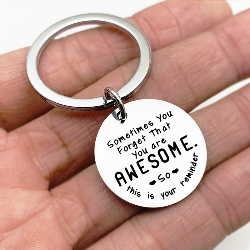 Inspiring best friend keychain