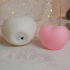 LuvSphere Silicone LED Night Light | Heart-Shaped Design | Table Lamp | Warm Mood Light | Decorative