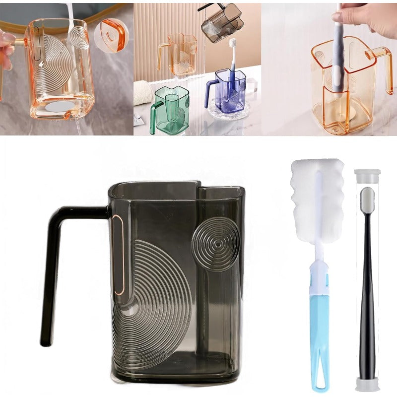 Self-Draining Toothbrush Tumbler