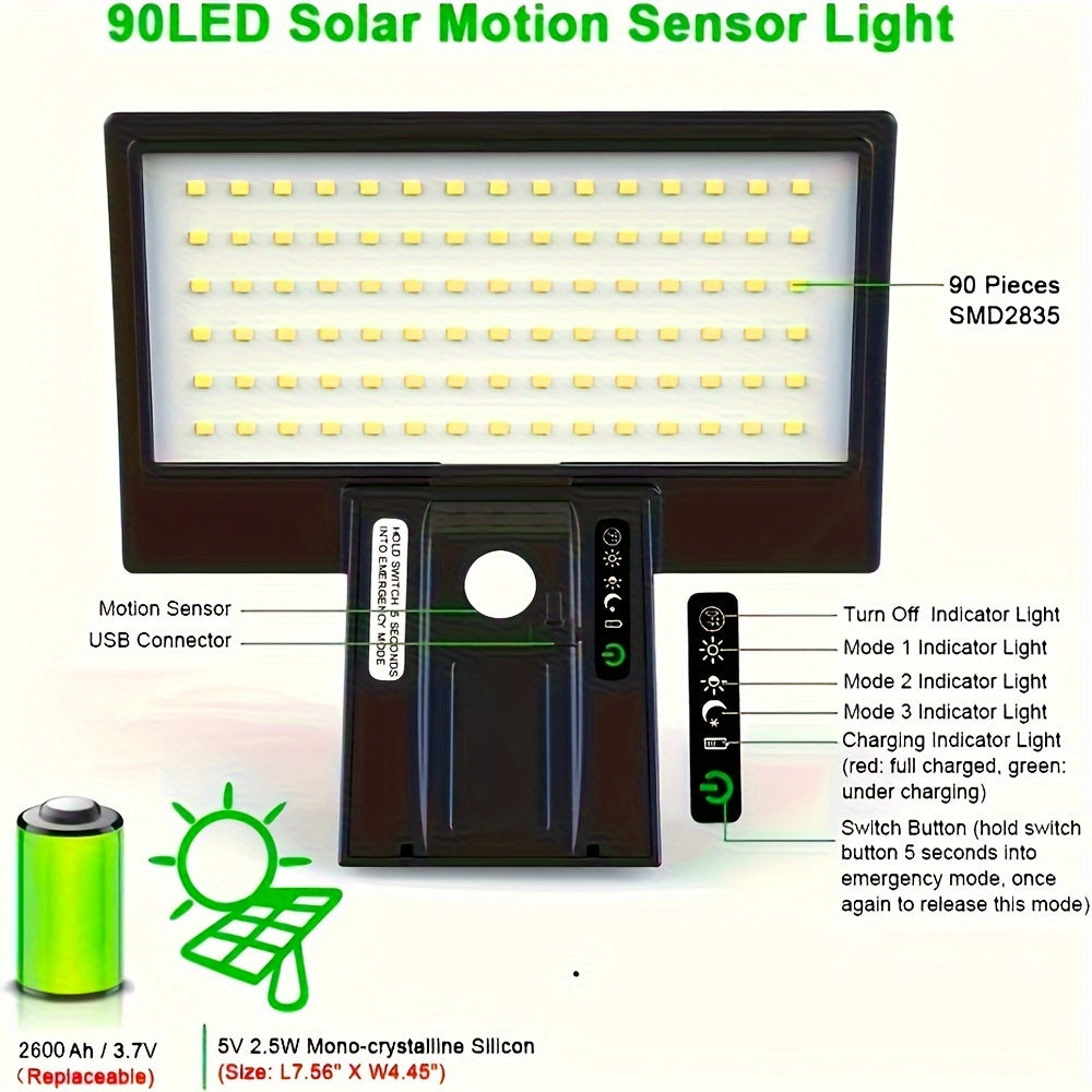 SmartSolar - Solar LED Outdoor lamp Spotlight Motion sensor - a lifetime of free light