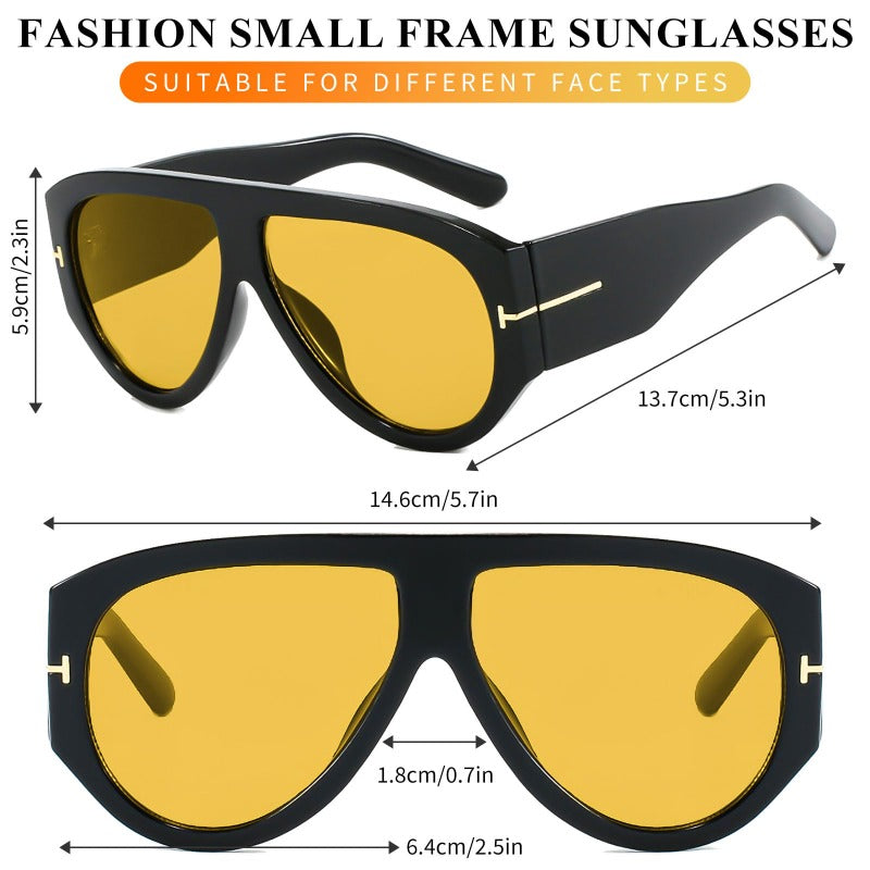 Oversized UV400 Aviator Sunglasses