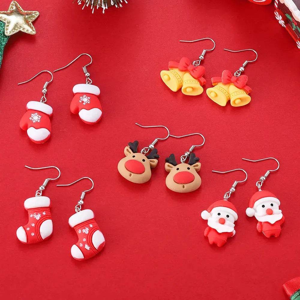 Creative Cartoon Christmas Earrings Fashion