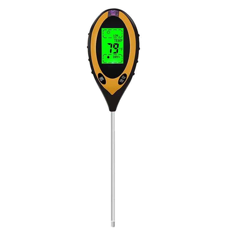 4-in-1 Soil Analyzer: pH, Moisture, Temperature, Light