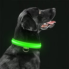 Luminous Animal Collar with LED Light – Rechargeable, Waterproof, Adjustable Fit for Enhanced Safety at Night