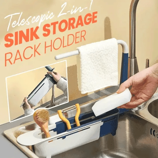 FlexiRack Pro — Say goodbye to chaos and bacteria for a sparkling clean kitchen! (2 pieces)