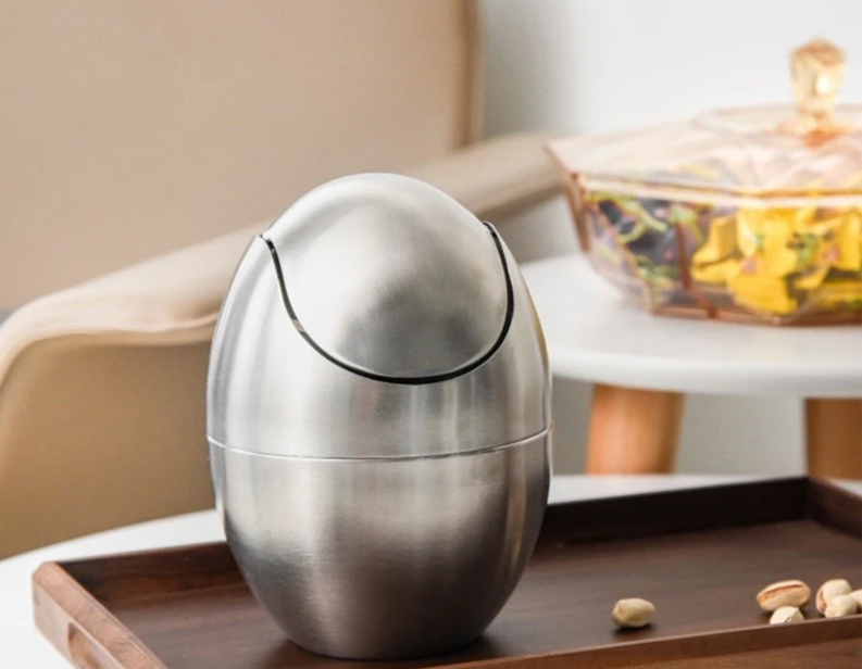 LuxBin Mini Trash Can made of Stainless Steel