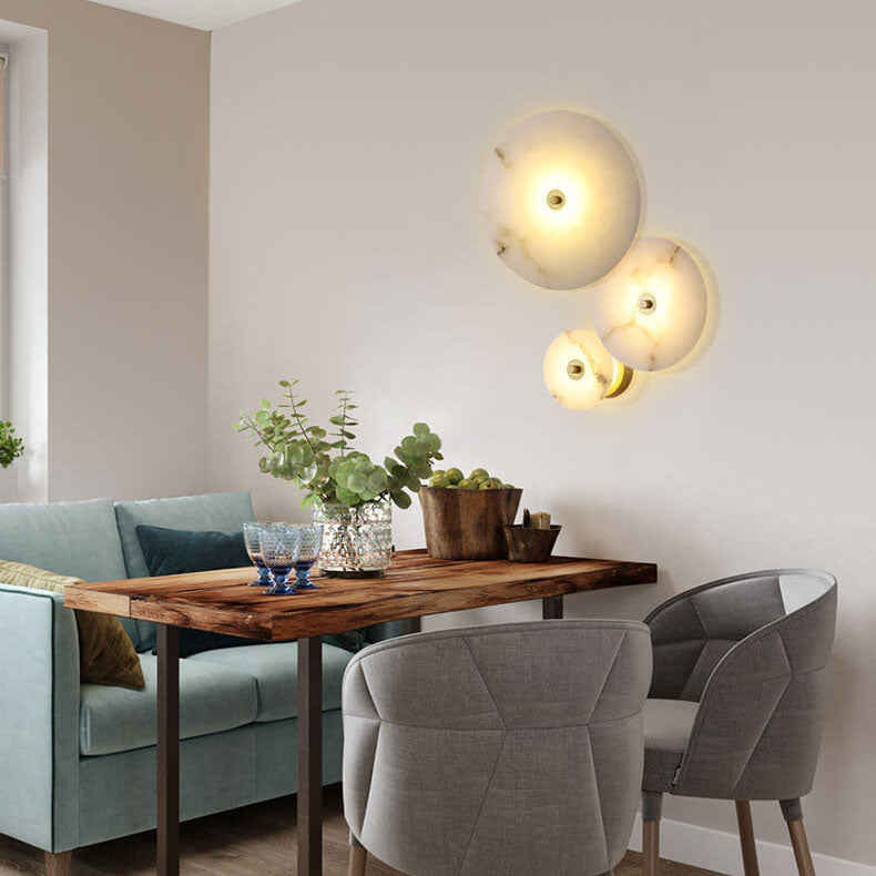 Combination of acrylic and marble in designer light!