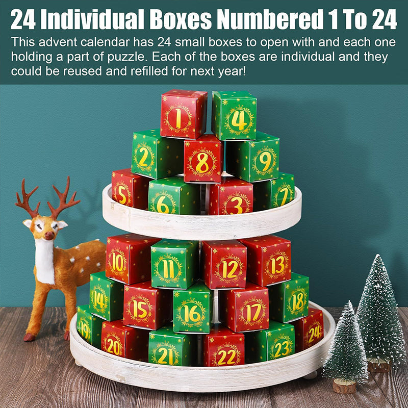 Christmas Jigsaw Puzzles Advent Calendar - Christmas Gift