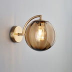 Contemporary Scandinavian Round Ball Iron Glass 1-Light Wall Lamp for Living Room