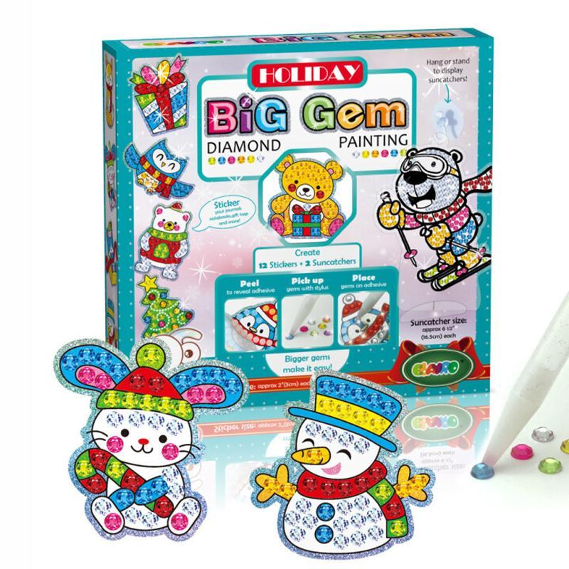 Large Gem Diamond Painting Stickers for Kids