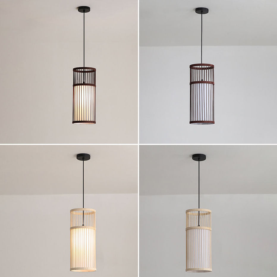 Bambora Zen Pendant Light | Handwoven Bamboo Lantern | Japanese Design | Natural Elegance