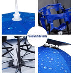 Rain umbrella hat for fishing and gardening