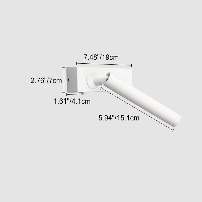 LumeFocus Rectangular LED Wall Light | Adjustable Angle | Minimalist Design | Reading Lamp | Warm Light