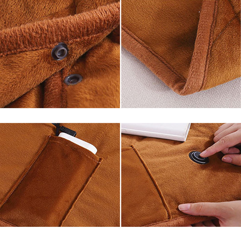 CozyCharge – Portable USB Heating Blanket for Instant Warmth Anywhere