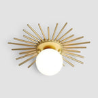 HaloBeam – Elegant Glass and Iron Wall Lamp for Classic Touch