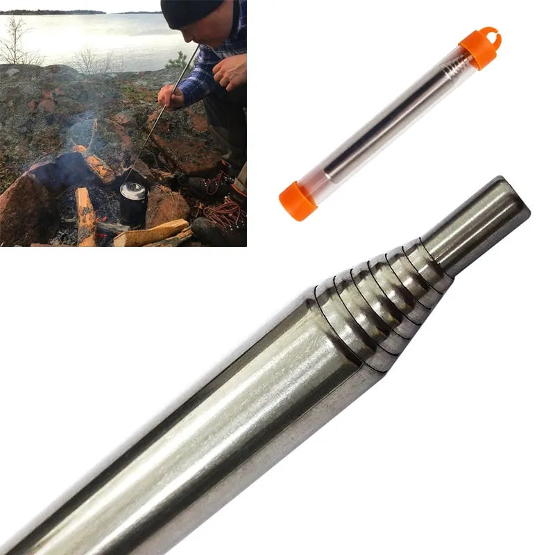 Survival Blowgun for Campfire & Outdoor Cooking