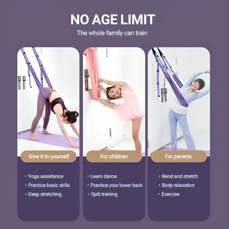 LuxAura AeroStretch Aerial Yoga Rope | High-quality, flexible rope for suspended yoga with optimal support and comfort