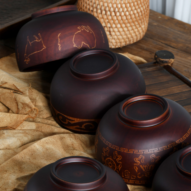 Ethnic wooden bowl