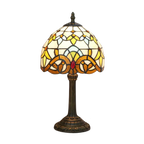 VerreMystique Tiffany Lamp – Timeless Stained Glass Table Lamp for Warm Ambient Lighting