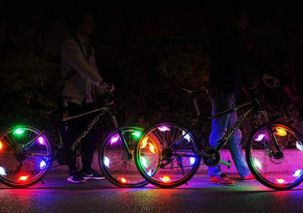 GloBike - LED Bicycle Wheel Light with Clip-On Installation