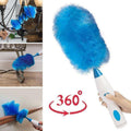 360° rotating electric spin duster motorized dust cloth with 2 brushes