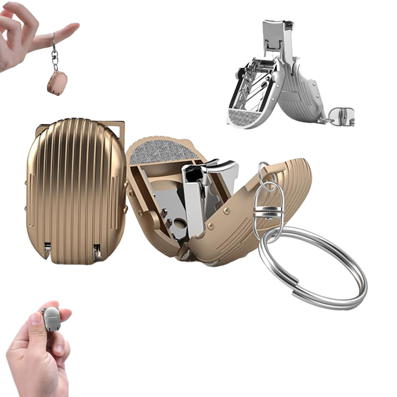 Portable Mini Foldable Nail Clipper Keychain