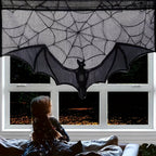 Table Runner Black Lace Halloween Decoration