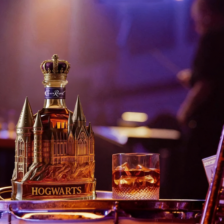 Hogwarts Castle Crown Royal Whiskey Bottle - Unveil A Truly Magical Addition to Your Collection