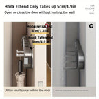 Wall Hook Panel Without Drilling – OrganiserenPlus Hidden 5-Hook Rack