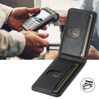 LuxCase Leather Phone Case with Card Slot and Stand – Compatible with iPhone