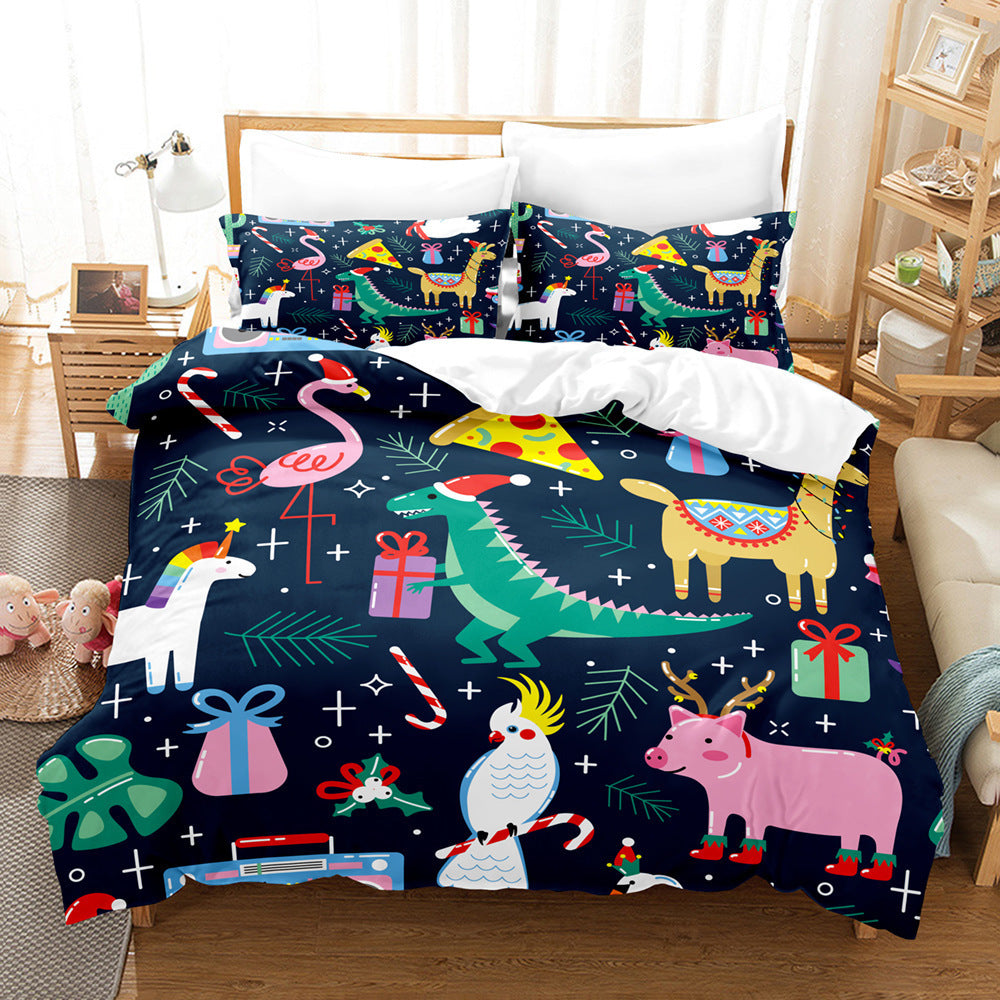 Christmas Digital Printed Duvet Bedding Set