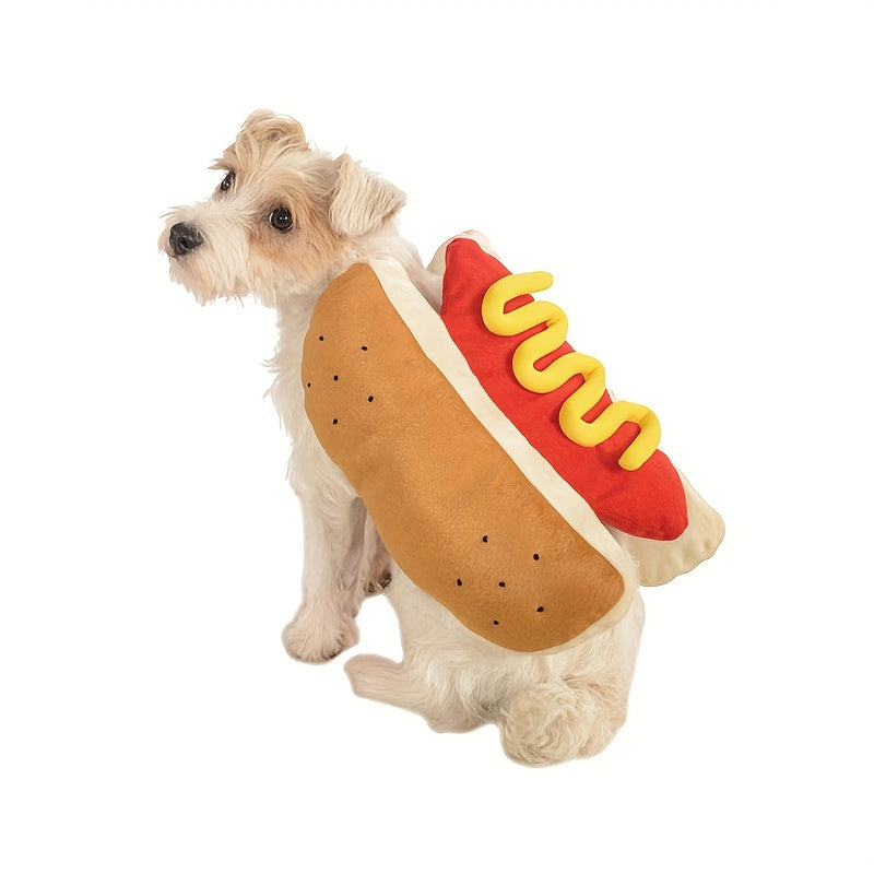 Funny Plush Dog Halloween Costume | Hot Dog Design