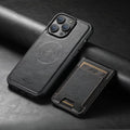 LuxCase Leather Phone Case with Card Slot and Stand – Suitable for iPhone