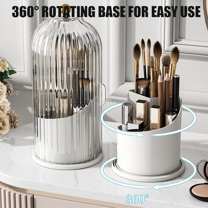 Rotating Toothbrush Organizer