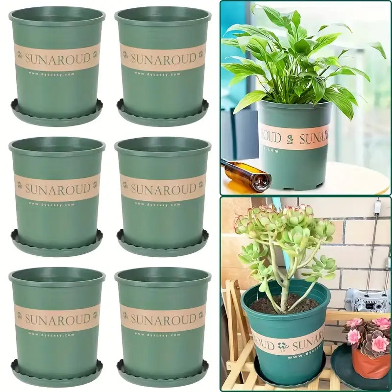 Robust Plant Pot Made of Plastic – Weatherproof Flower Pot for Garden and Balcony