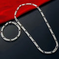 925 Silver Figaro Cuban Chain