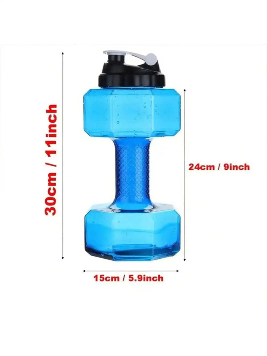 Dumbbell water bottle 550ml for fitness & everyday life | 2-in-1 design