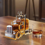 Truck Shape Glass Whiskey Bottle