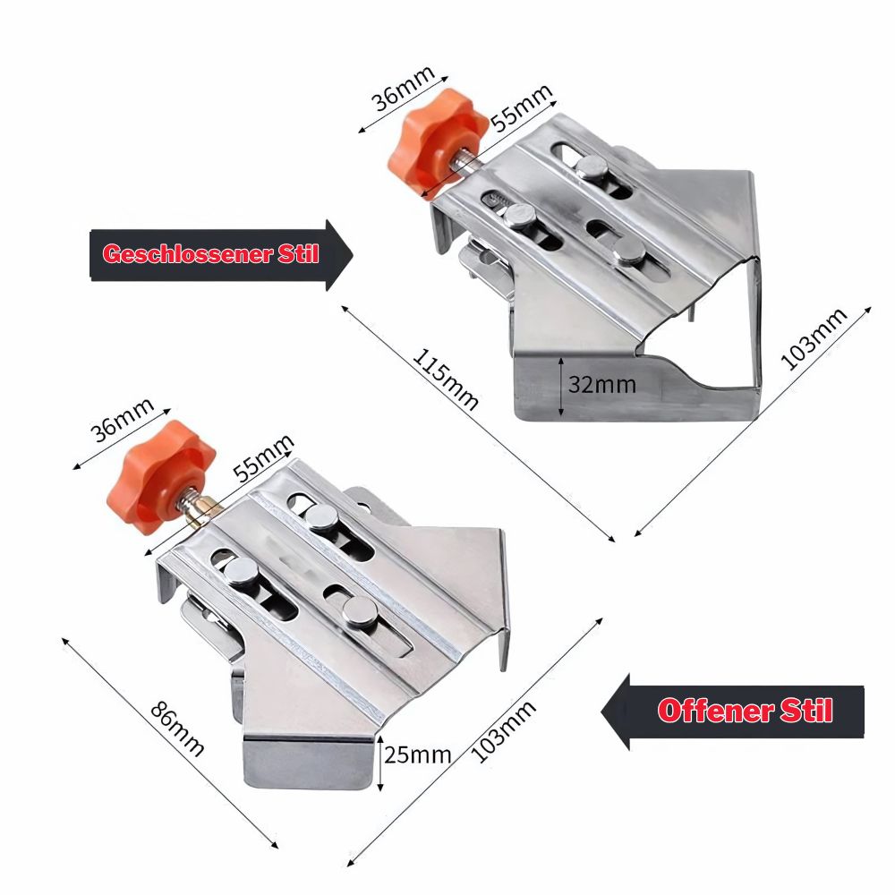 SharpHold — Precision in steel form for flawless corners without frustration