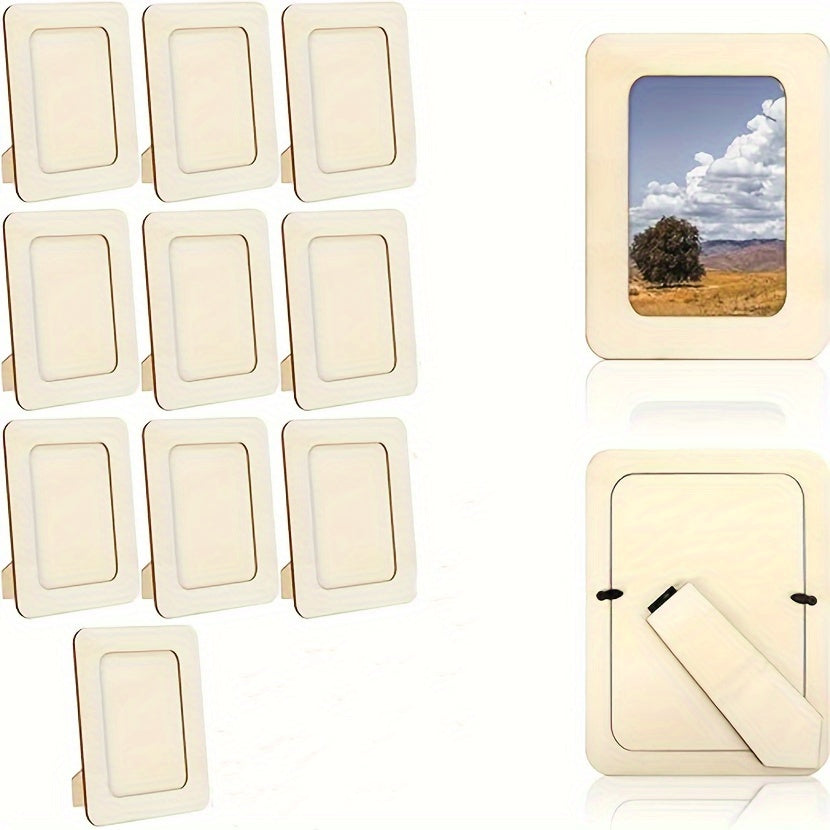 CreativeFrame – Set of 10 DIY Photo Frames Wood