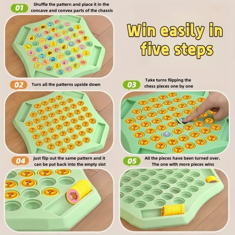 Animal Coin Memory Game Board