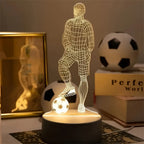 SportGlow - LED Table Lamp with 3D Football Design