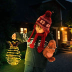 Solar Pineapple Garden Lantern with Warm LED Light 28cm