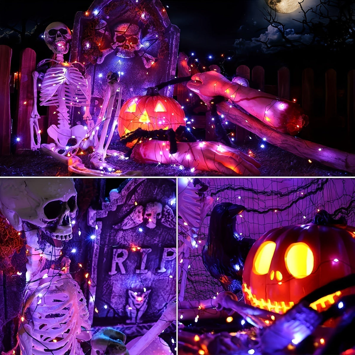 Fairy Lights Solar Outdoor Halloween String